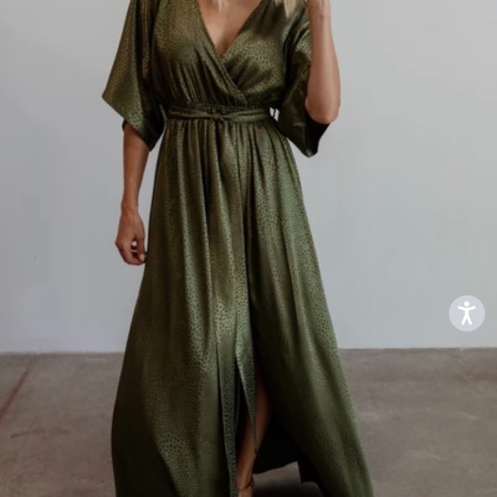 Savannah’s print kimono maxi dress